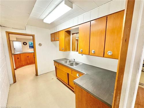 605 Gage Street, Delhi, ON - Indoor Photo Showing Kitchen With Double Sink