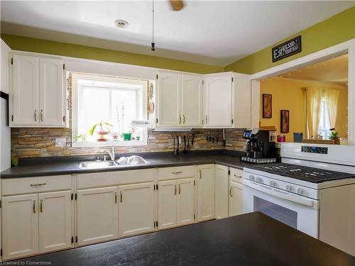 2078 Main Street N, Jarvis, ON - Indoor Photo Showing Kitchen With Double Sink