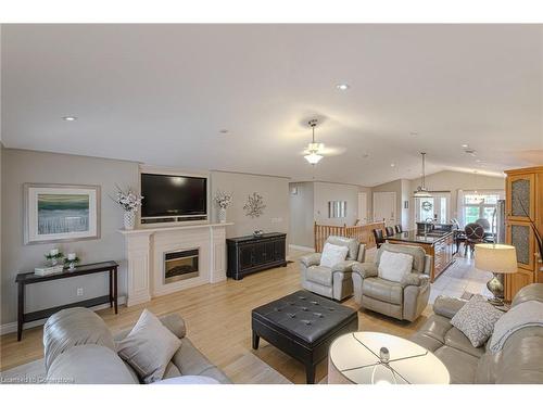 65 Mann Avenue, Simcoe, ON - Indoor Photo Showing Living Room With Fireplace