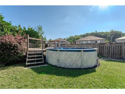 16 Gaal Court, Brantford, ON - Outdoor With Above Ground Pool With Backyard