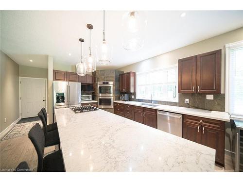 156 St. Johns Road West, Simcoe, ON - Indoor Photo Showing Kitchen With Double Sink With Upgraded Kitchen