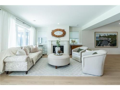 41 Bluenose Drive, Port Dover, ON - Indoor Photo Showing Living Room With Fireplace