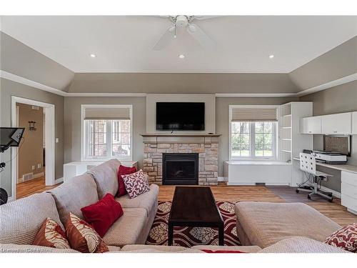 883 Lynedoch Road, Simcoe, ON - Indoor Photo Showing Living Room With Fireplace