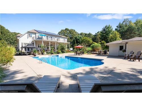 224 Hillcrest Road, Simcoe, ON - Outdoor With In Ground Pool With Deck Patio Veranda