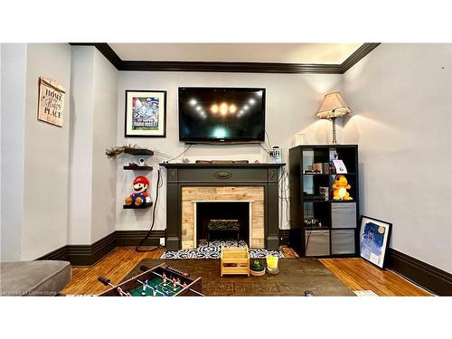 86 Colborne Street S, Simcoe, ON - Indoor Photo Showing Living Room With Fireplace