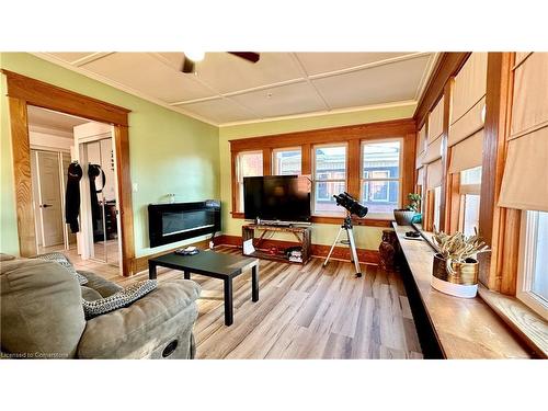 86 Colborne Street S, Simcoe, ON - Indoor Photo Showing Living Room With Fireplace