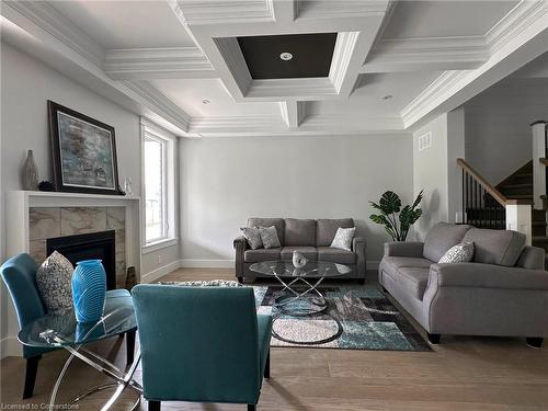 19 Mckeen Street, Jarvis, ON - Indoor Photo Showing Living Room With Fireplace