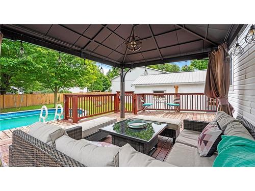 55859 First Street, Elgin, ON - Outdoor With In Ground Pool With Deck Patio Veranda With Exterior