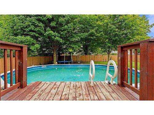 55859 First Street, Elgin, ON - Outdoor With Above Ground Pool With Deck Patio Veranda With Backyard