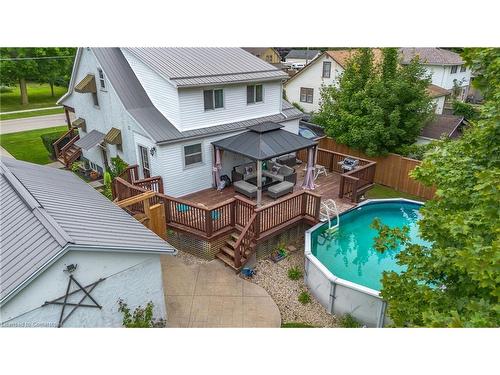 55859 First Street, Elgin, ON - Outdoor With Above Ground Pool With Deck Patio Veranda