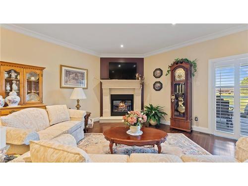 139 St. Michaels Street, Delhi, ON - Indoor Photo Showing Living Room With Fireplace