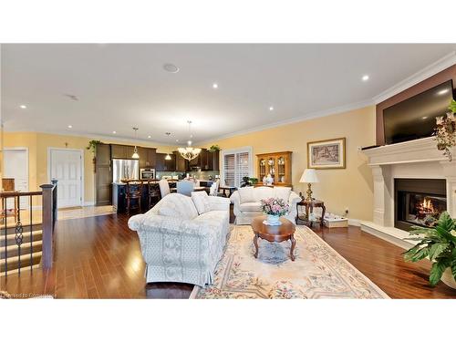 139 St. Michaels Street, Delhi, ON - Indoor Photo Showing Living Room With Fireplace