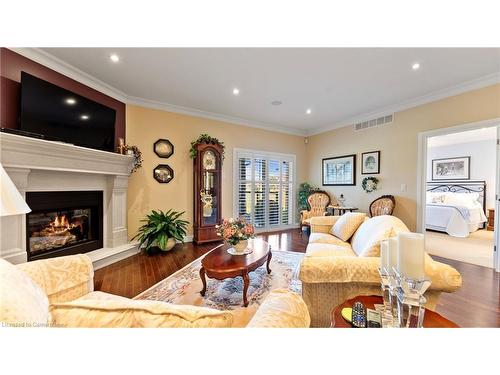 139 St. Michaels Street, Delhi, ON - Indoor Photo Showing Living Room With Fireplace