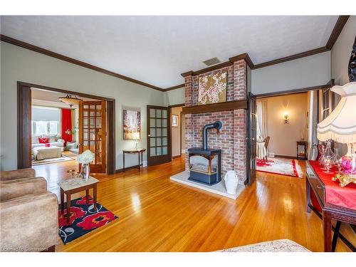 172 Norfolk Street, Simcoe, ON - Indoor Photo Showing Living Room With Fireplace