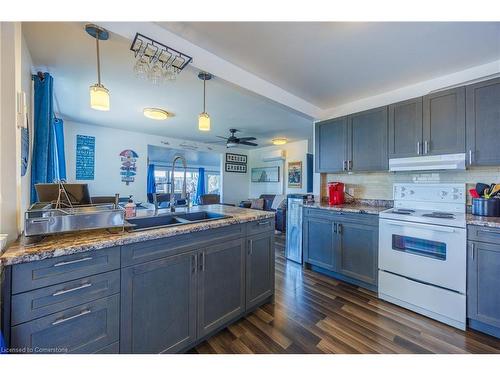 205 - 203 Hastings Drive, Port Rowan, ON - Indoor Photo Showing Kitchen With Double Sink