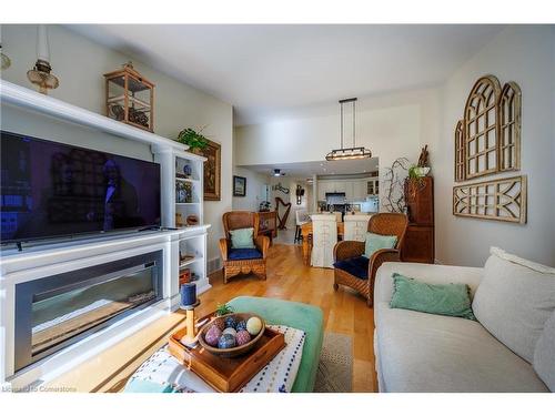 14-19 Somerset Drive, Port Dover, ON - Indoor Photo Showing Living Room With Fireplace