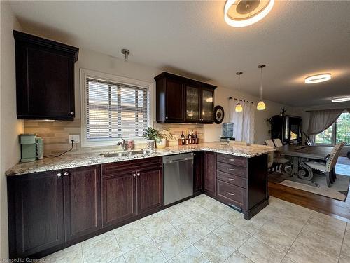 12 Cottonwood Street, Waterford, ON - Indoor Photo Showing Kitchen With Double Sink