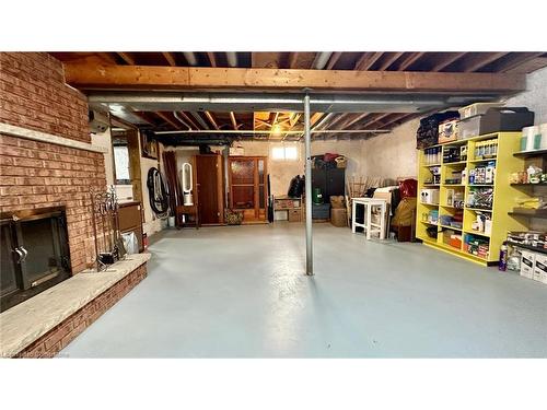 4147 Lakeshore Road, St. Williams, ON - Indoor Photo Showing Basement With Fireplace