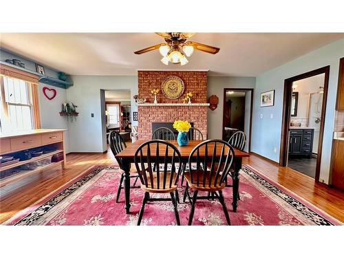 4147 Lakeshore Road, St. Williams, ON - Indoor Photo Showing Dining Room With Fireplace