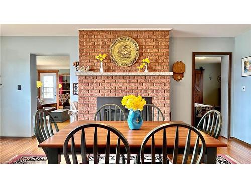 4147 Lakeshore Road, St. Williams, ON - Indoor Photo Showing Dining Room With Fireplace