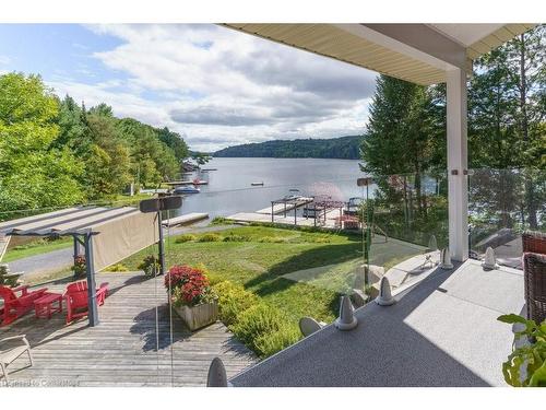 143 South Drive, Huntsville, ON - Outdoor With Body Of Water With Deck Patio Veranda With View