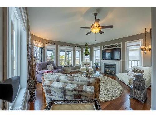 73 Upper Canada Drive, Port Rowan, ON - Indoor Photo Showing Living Room With Fireplace