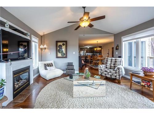 73 Upper Canada Drive, Port Rowan, ON - Indoor Photo Showing Living Room With Fireplace