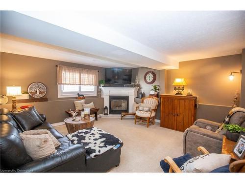 51 Leslie Avenue, Port Dover, ON - Indoor Photo Showing Living Room With Fireplace