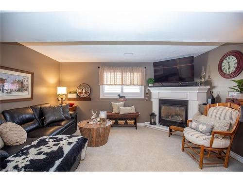 51 Leslie Avenue, Port Dover, ON - Indoor Photo Showing Living Room With Fireplace