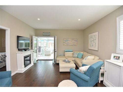 24-80 New Lakeshore Road, Port Dover, ON - Indoor Photo Showing Living Room With Fireplace