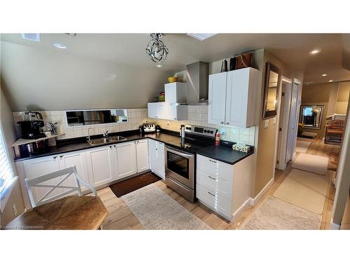 69 Prospect Street, Port Dover, ON - Indoor Photo Showing Kitchen With Double Sink