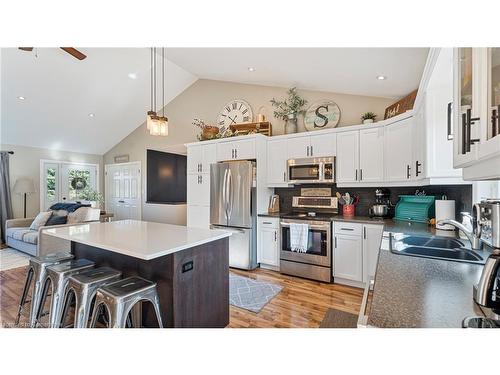 544 7Th Concession Road, Simcoe, ON - Indoor Photo Showing Kitchen With Double Sink