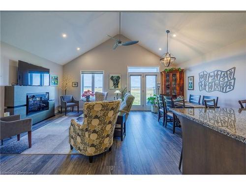 237 Schooner Drive, Port Dover, ON - Indoor Photo Showing Living Room With Fireplace