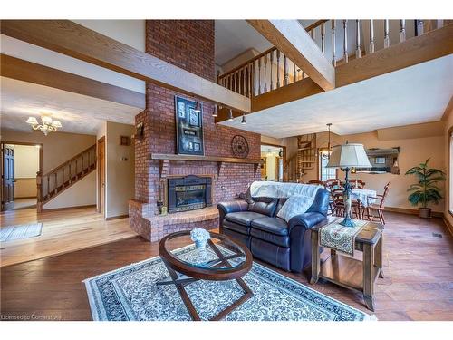 21 Mcdowell Road W, Langton, ON - Indoor Photo Showing Living Room With Fireplace