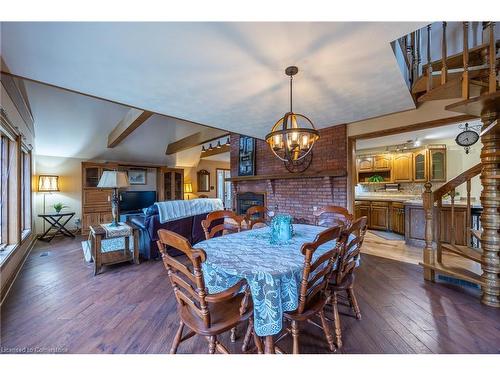 21 Mcdowell Road W, Langton, ON - Indoor Photo Showing Dining Room With Fireplace