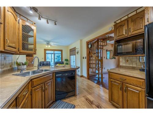 21 Mcdowell Road W, Langton, ON - Indoor Photo Showing Kitchen With Double Sink