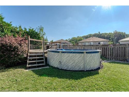 16 Gaal Court, Brantford, ON - Outdoor With Above Ground Pool With Backyard