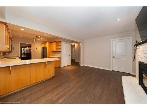 15 Birchlawn Avenue, Cambridge, ON - Indoor Photo Showing Kitchen With Fireplace