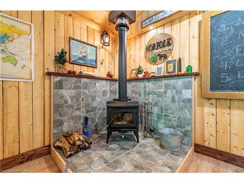 725 Charlotteville West Quarter Line Road, St. Williams, ON - Indoor Photo Showing Other Room With Fireplace