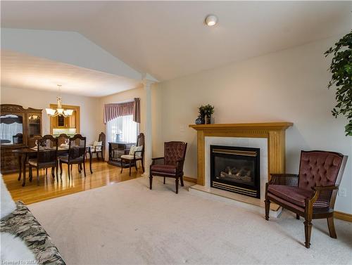 94 Parkwood Drive, Tillsonburg, ON - Indoor Photo Showing Living Room With Fireplace