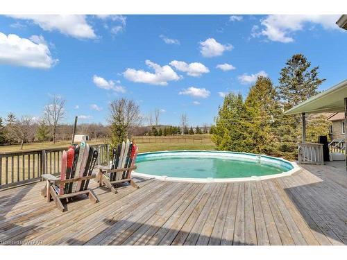 10217 Turner Road, St. Thomas, ON - Outdoor With Above Ground Pool With Deck Patio Veranda