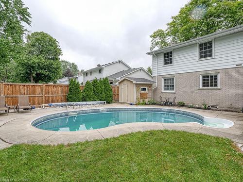 798 Warwick Street, Woodstock, ON - Outdoor With In Ground Pool With Backyard