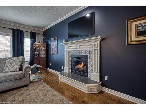 224 Boyd Boulevard, Thamesford, ON - Indoor Photo Showing Living Room With Fireplace