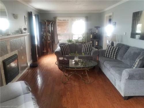 6 Bidwell Street, Tillsonburg, ON - Indoor Photo Showing Living Room With Fireplace