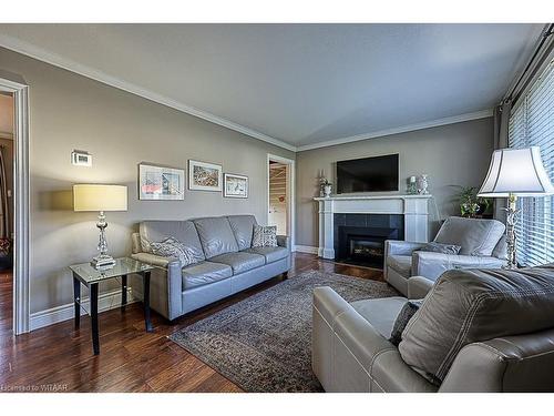 98 Lisgar Avenue, Tillsonburg, ON - Indoor Photo Showing Living Room With Fireplace