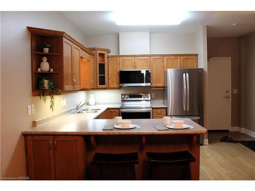 102-80 Bridge Street E, Tillsonburg, ON - Indoor Photo Showing Kitchen With Double Sink