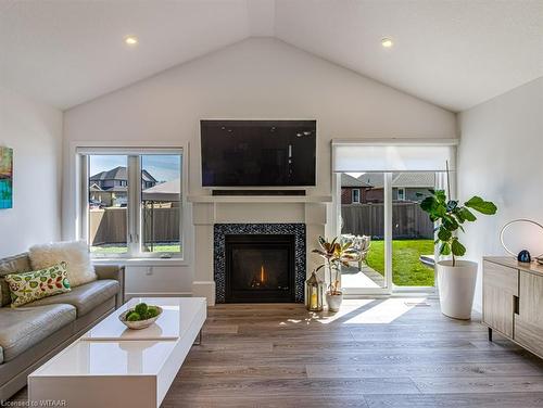 268 Wilson Avenue, Tillsonburg, ON - Indoor Photo Showing Living Room With Fireplace