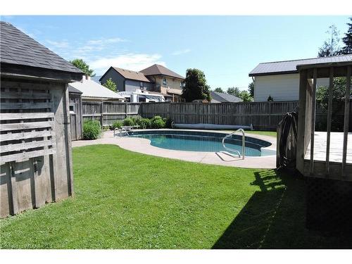 14 Elgin Street W, Norwich, ON - Outdoor With In Ground Pool With Backyard