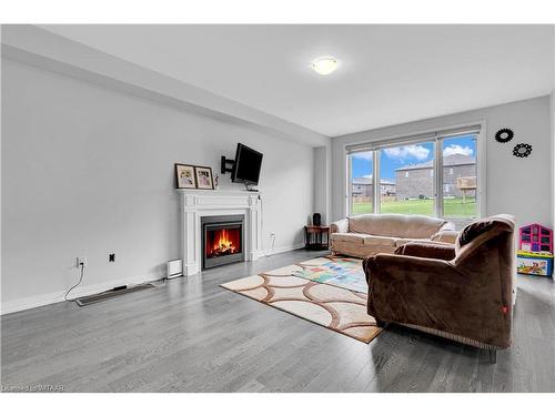69 Mackay Drive, Woodstock, ON - Indoor Photo Showing Living Room With Fireplace