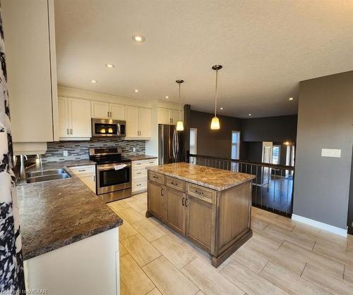 58 Pearl Street, Tillsonburg, ON - Indoor Photo Showing Kitchen With Double Sink With Upgraded Kitchen